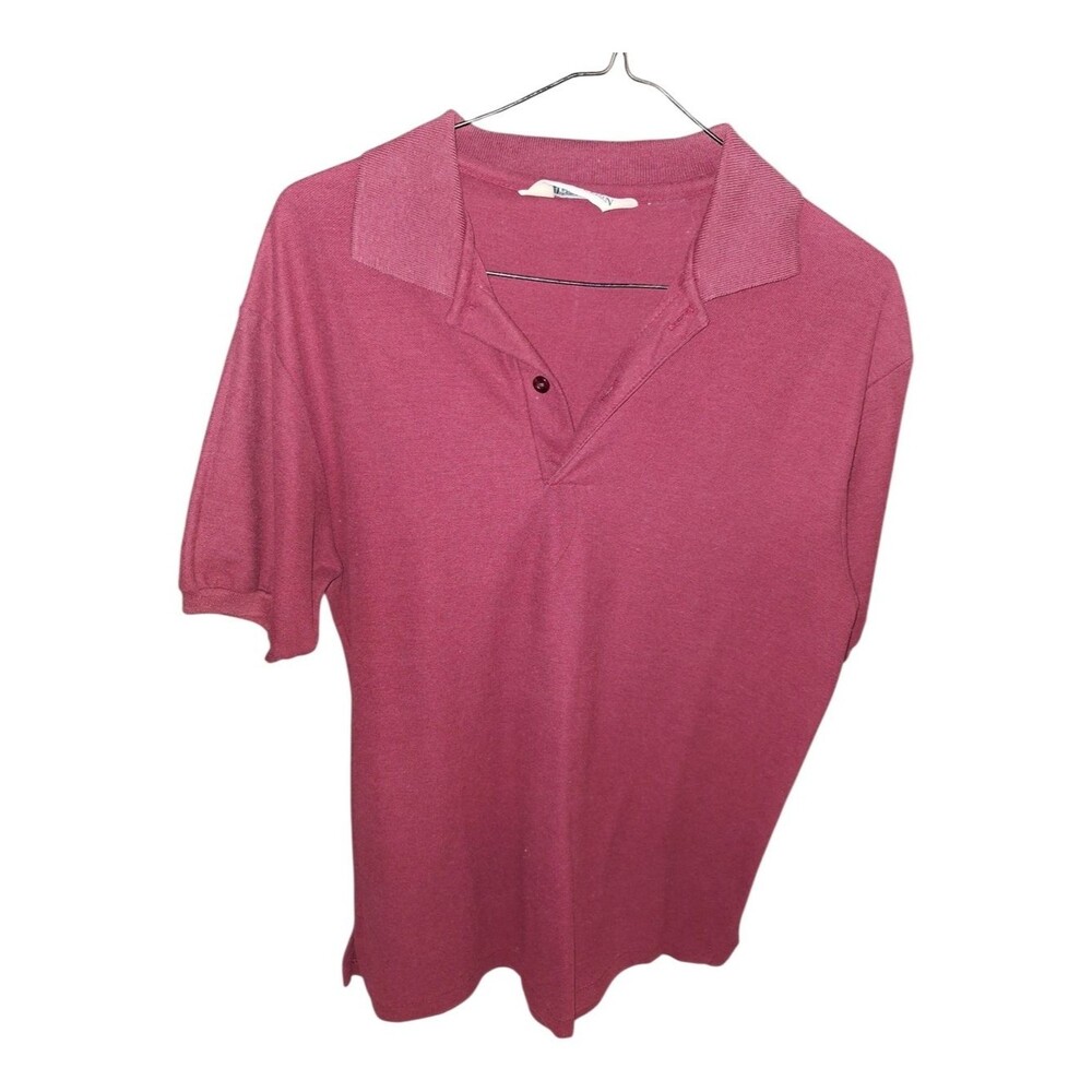 Men's Short Sleeve Polo Shirt - Maroon.